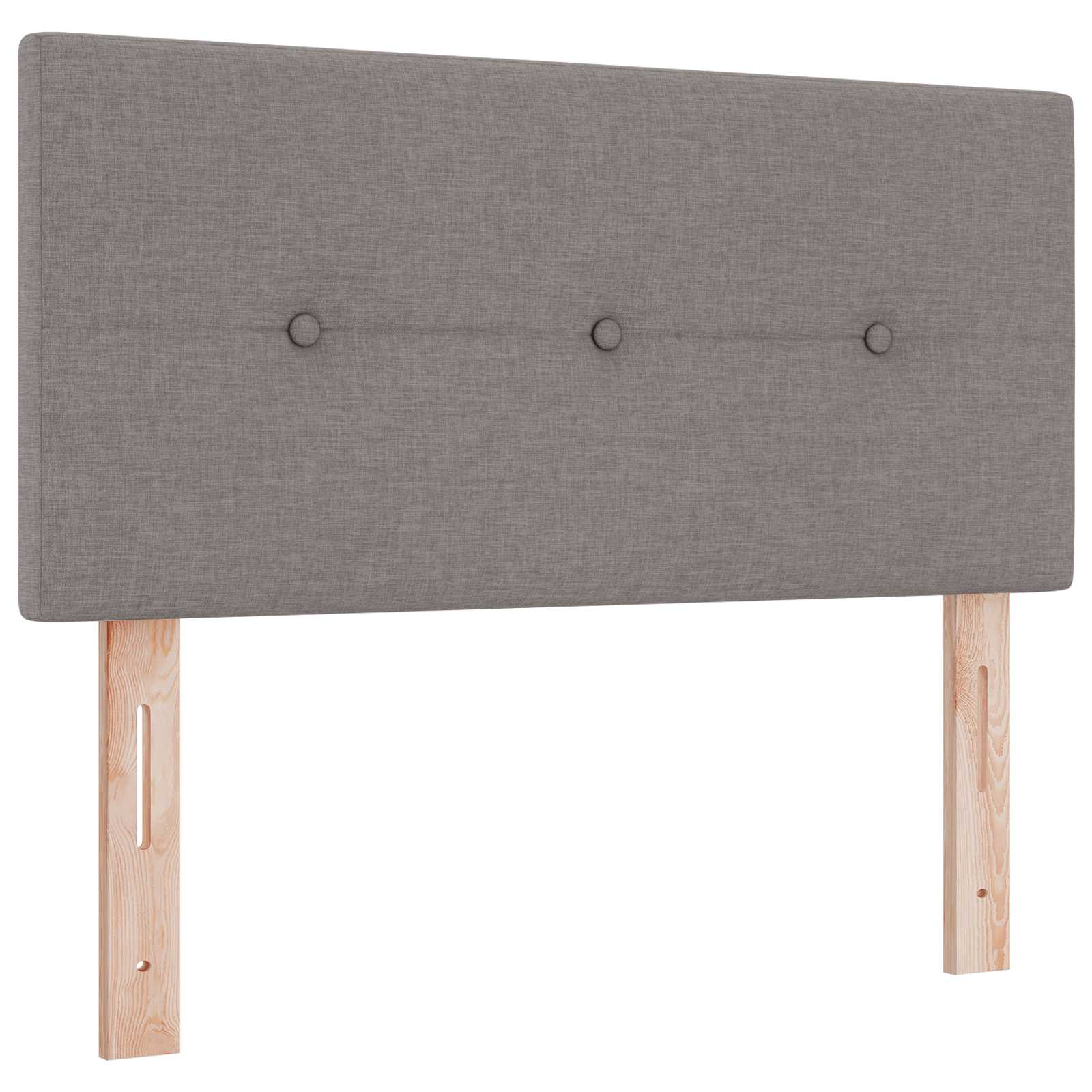 Boxspring krevet s madracem Sivosmeđa 100 x 200 cm Tkanina
