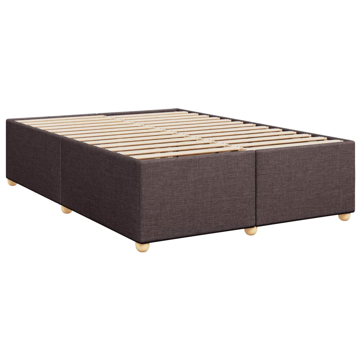 Boxspring krevet s madracem Tamno smeđa 140 x 190 cm Tkanina