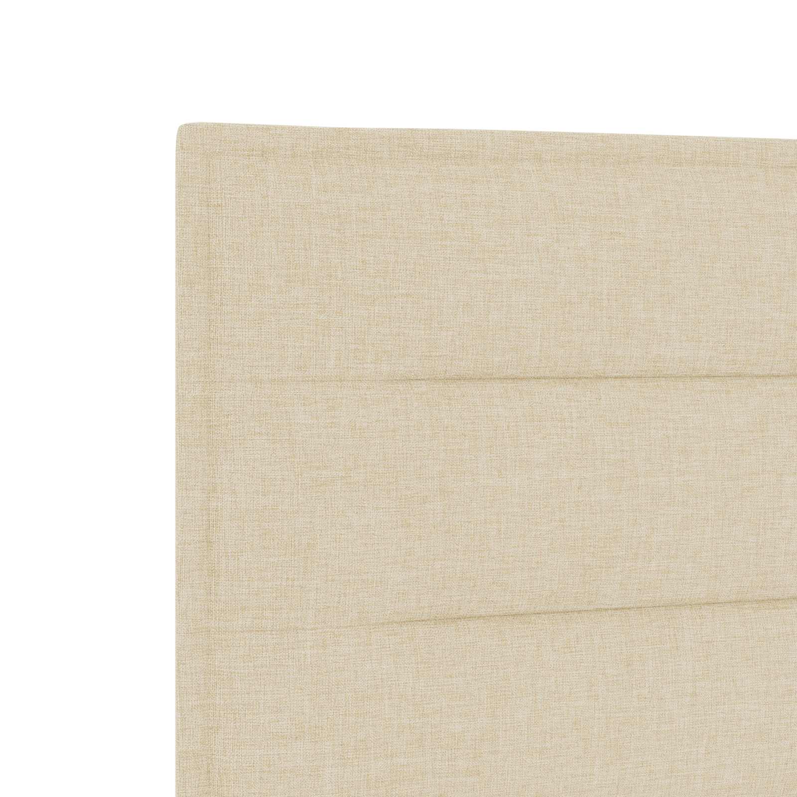 Boxspring krevet s madracem Krem 140 x 190 cm Tkanina