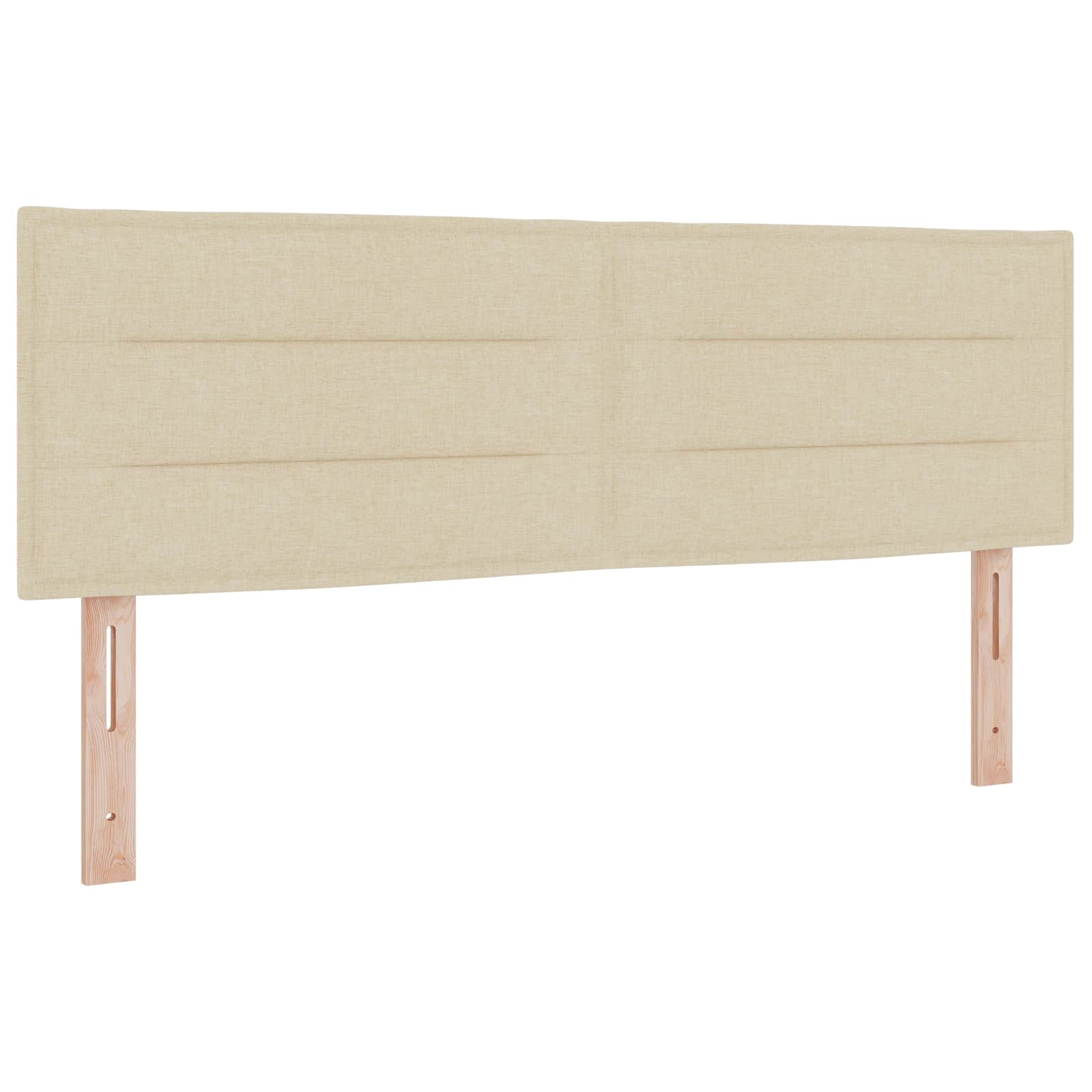 Boxspring krevet s madracem Krem 140 x 190 cm Tkanina