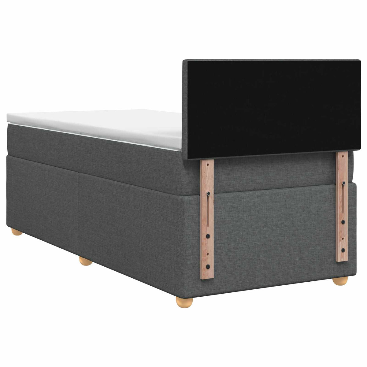 Boxspring krevet s madracem Tamnosiva 90 x 190 cm Tkanina