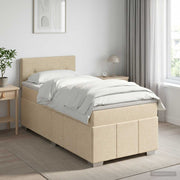 Boxspring krevet s madracem Krem 80 x 200 cm Tkanina 200 x 80 x 88 cm