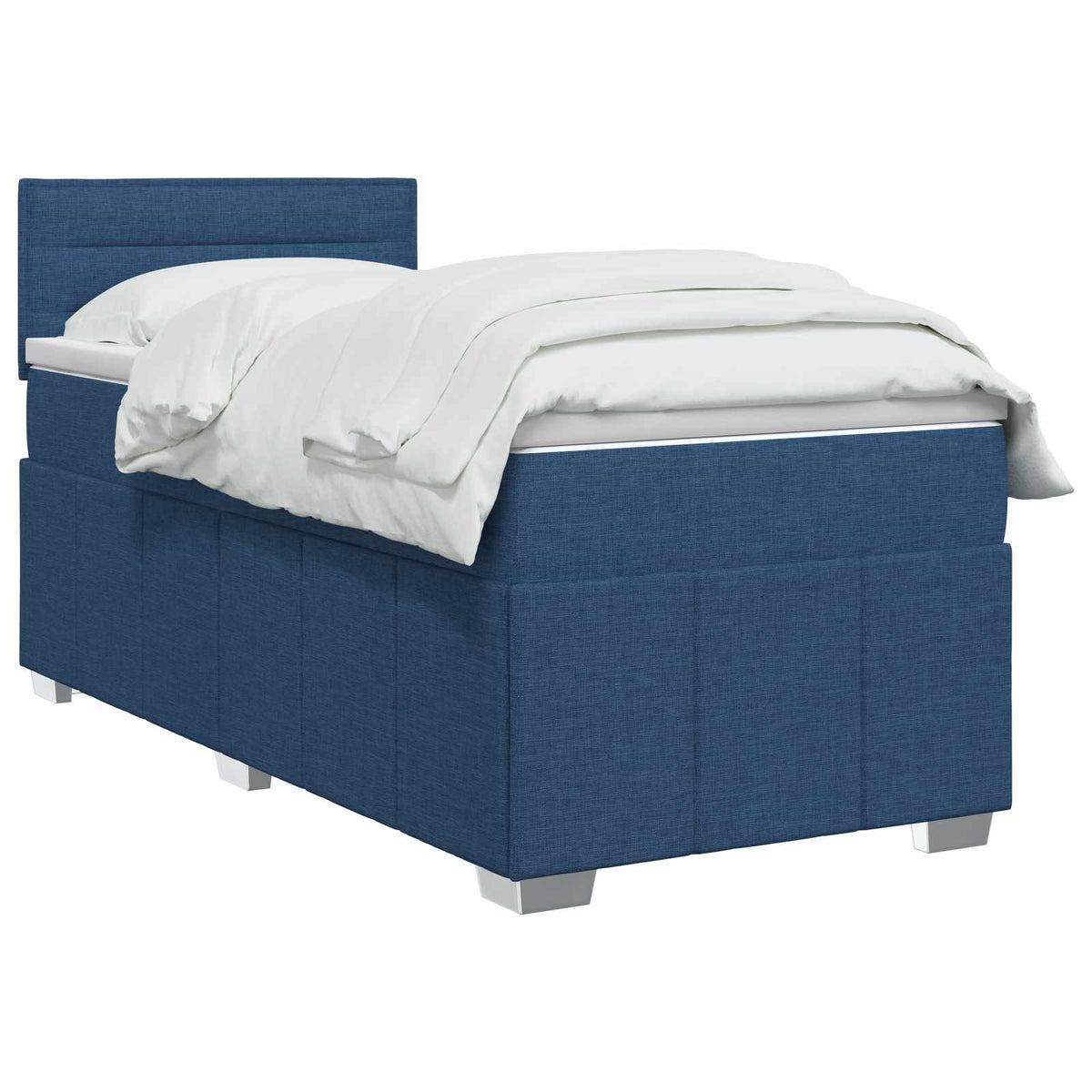 Boxspring krevet s madracem Plava 90 x 200 cm Tkanina