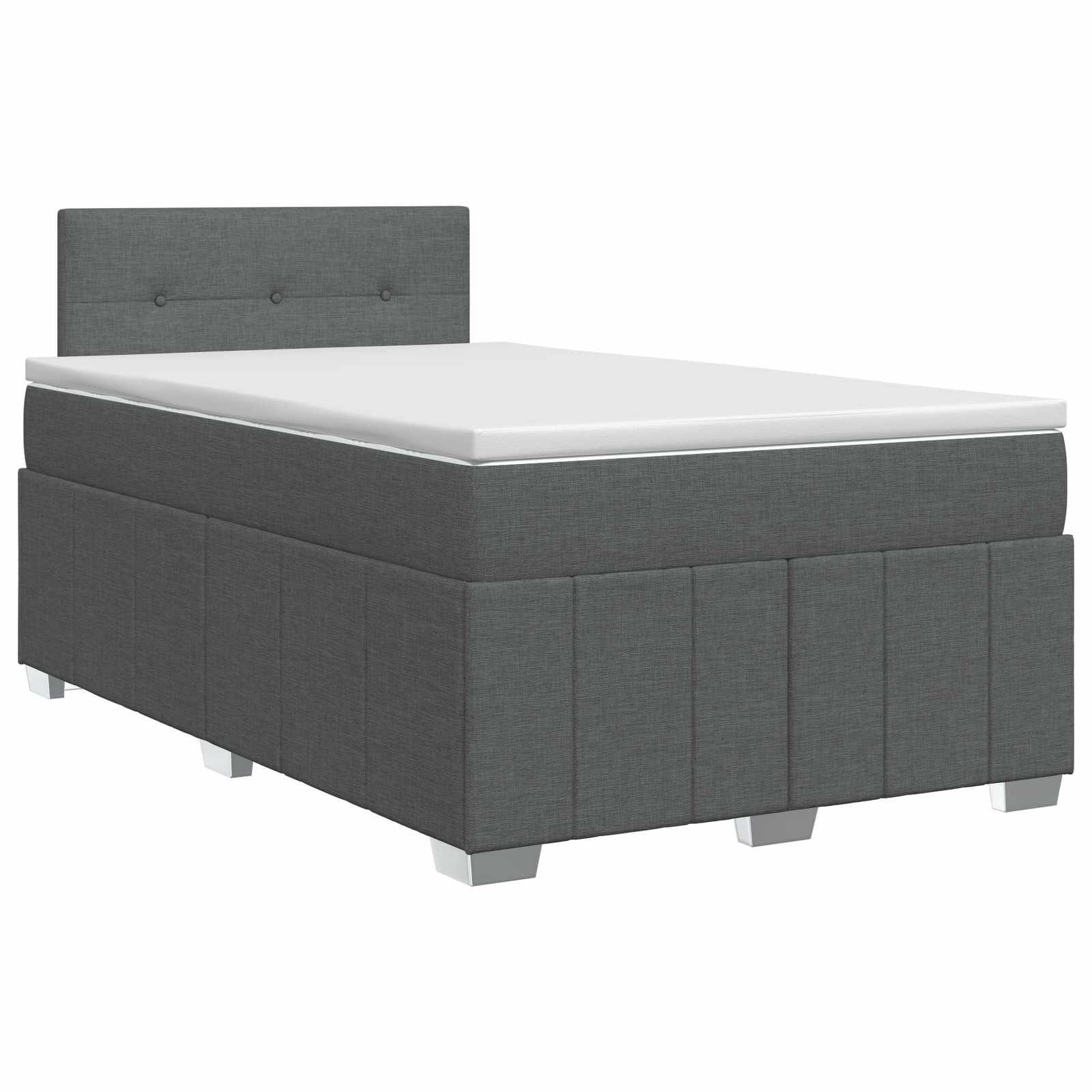 Boxspring krevet s madracem Tamnosiva 120 x 190 cm Tkanina