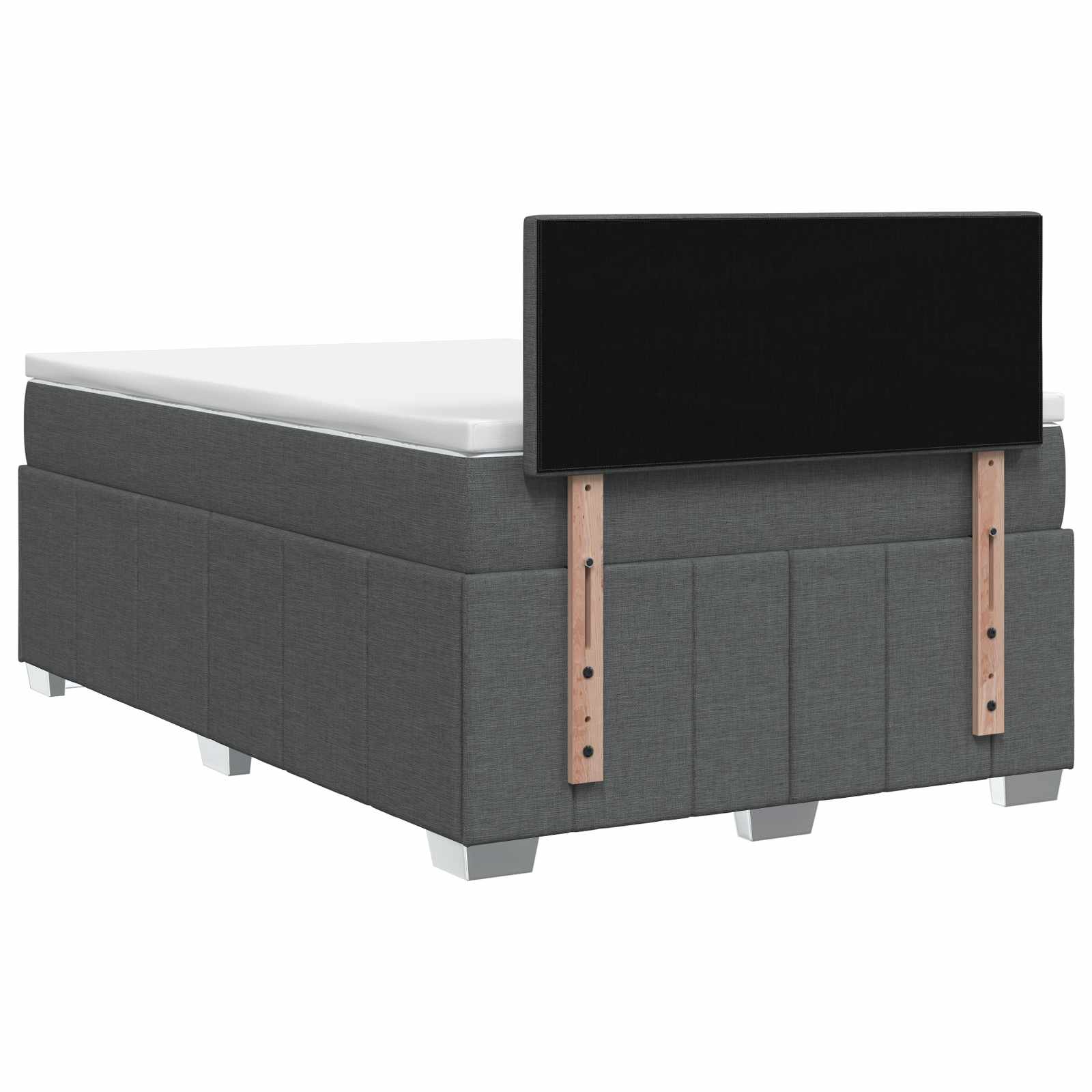Boxspring krevet s madracem Tamnosiva 120 x 190 cm Tkanina