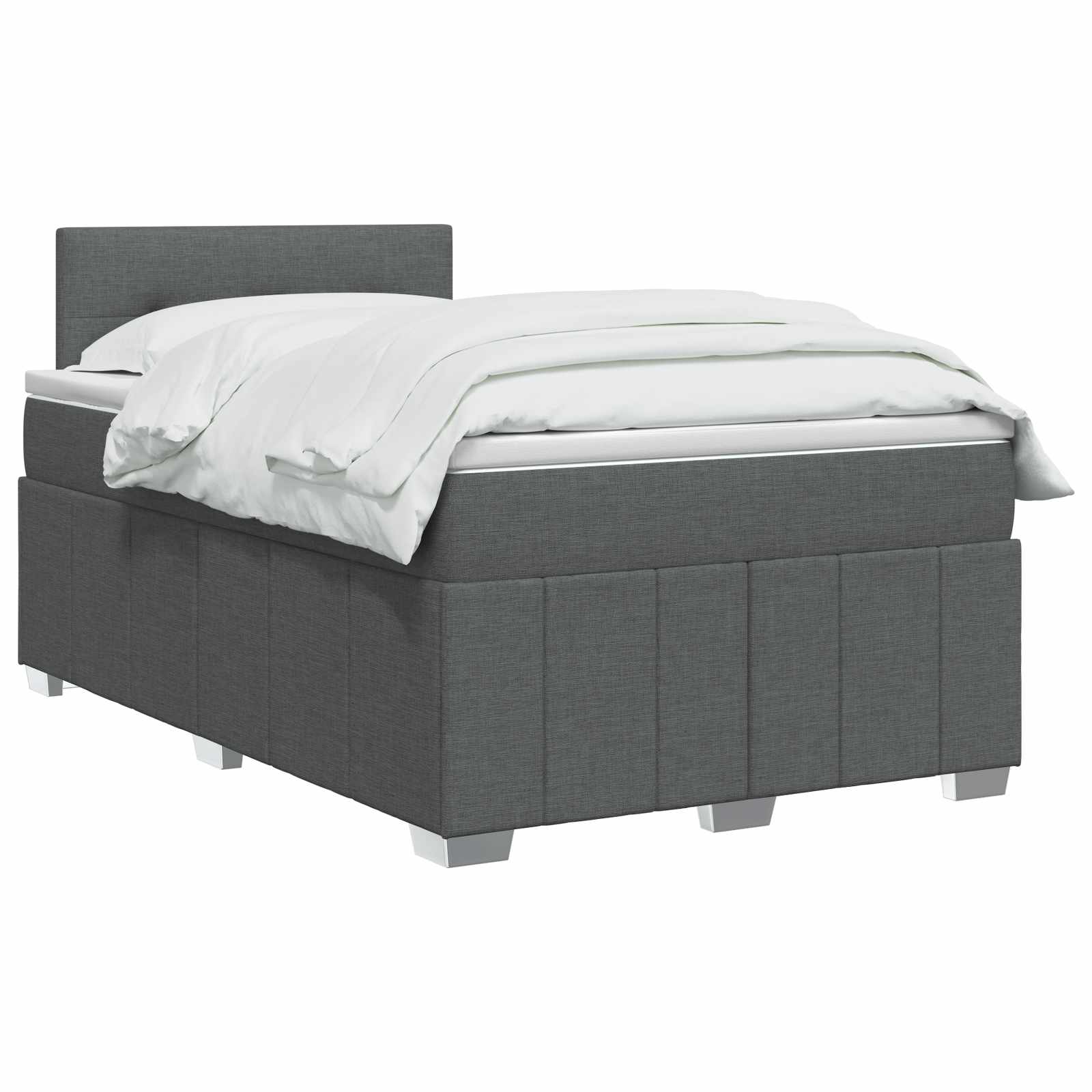 Boxspring krevet s madracem Tamnosiva 120 x 190 cm Tkanina