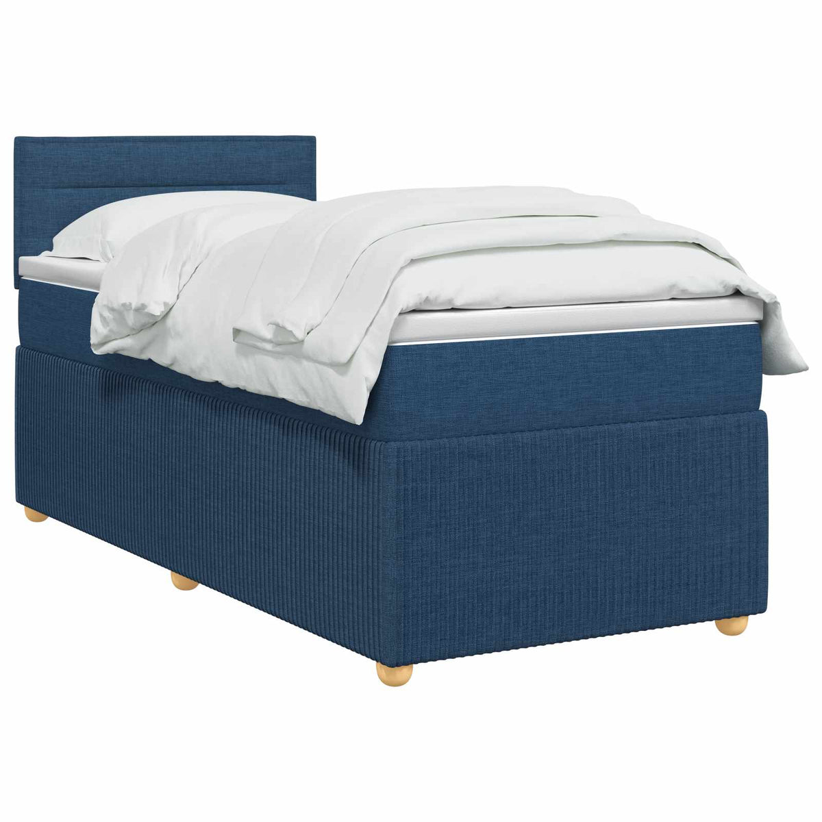 Boxspring krevet s madracem Plava 90 x 200 cm Tkanina