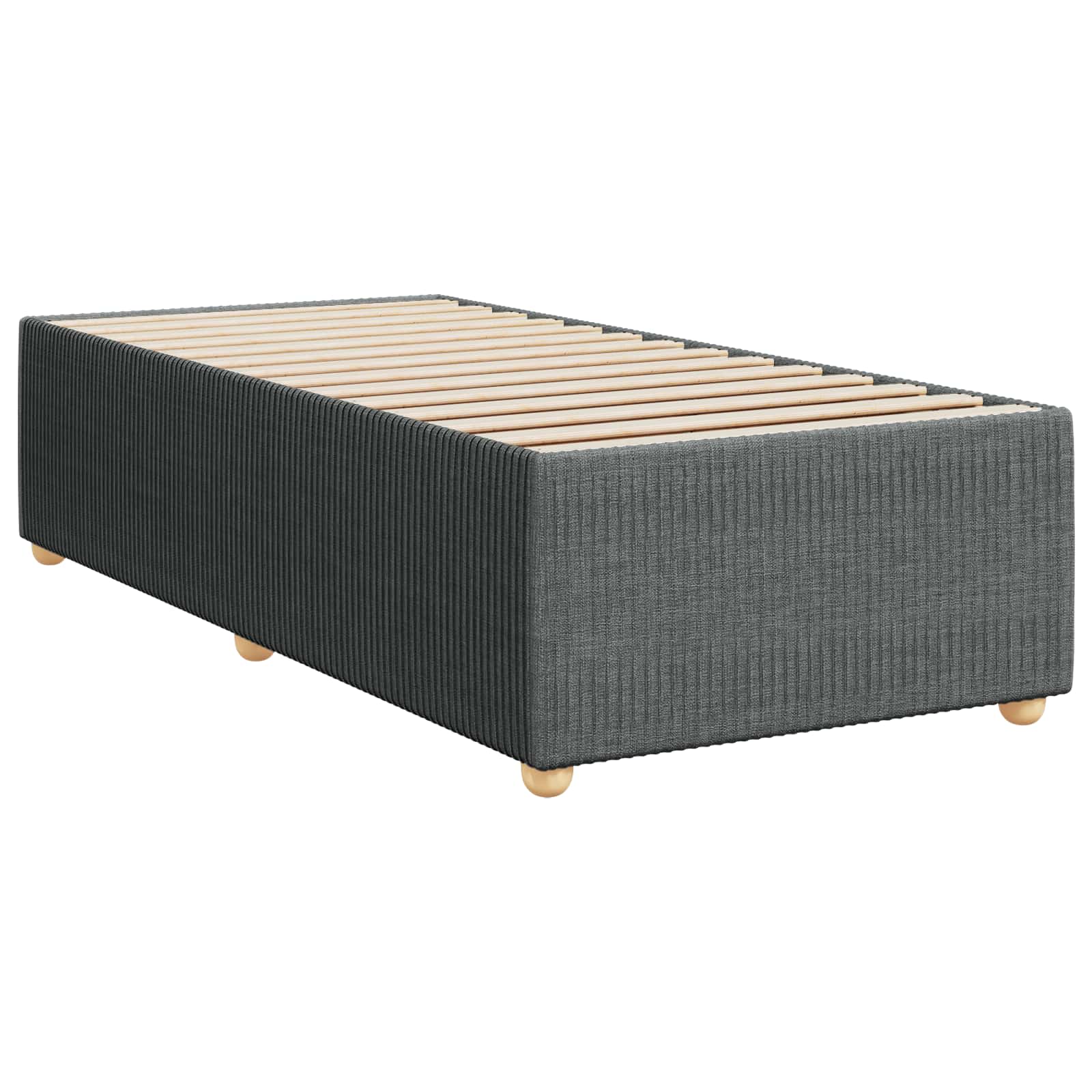 Boxspring krevet s madracem Tamnosiva 90 x 200 cm Tkanina