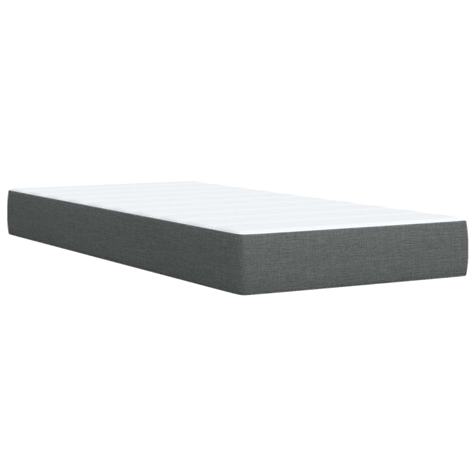 Boxspring krevet s madracem Tamnosiva 90 x 200 cm Tkanina