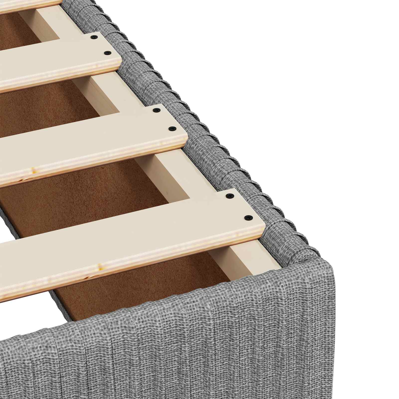 Boxspring krevet s madracem Svjetlosiva 120 x 190 cm Tkanina