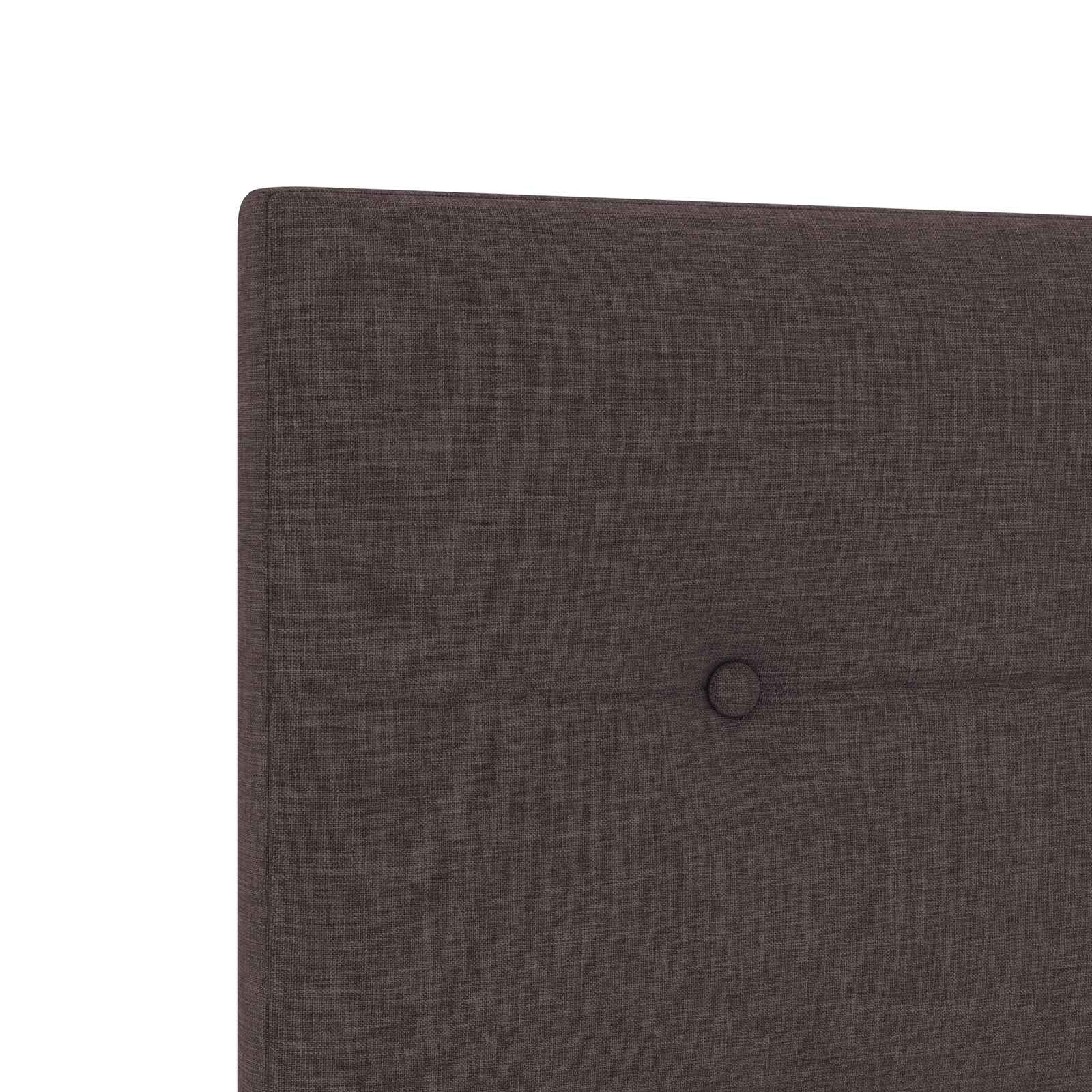 Boxspring krevet s madracem Tamno smeđa 120 x 190 cm Tkanina