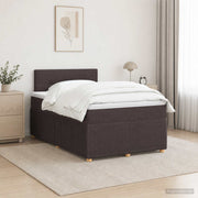 Boxspring krevet s madracem Tamno smeđa 120 x 190 cm Tkanina