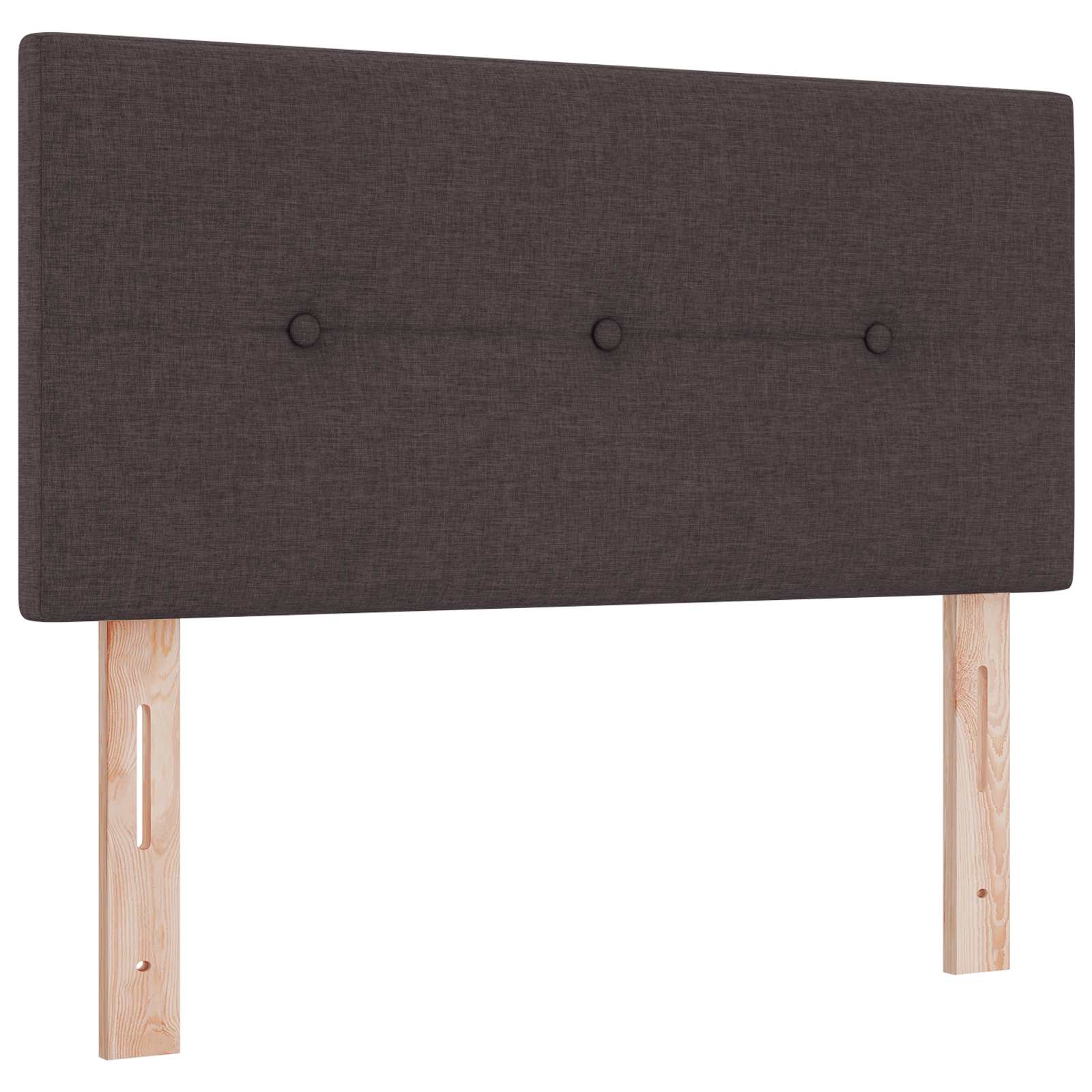 Boxspring krevet s madracem Tamno smeđa 120 x 190 cm Tkanina
