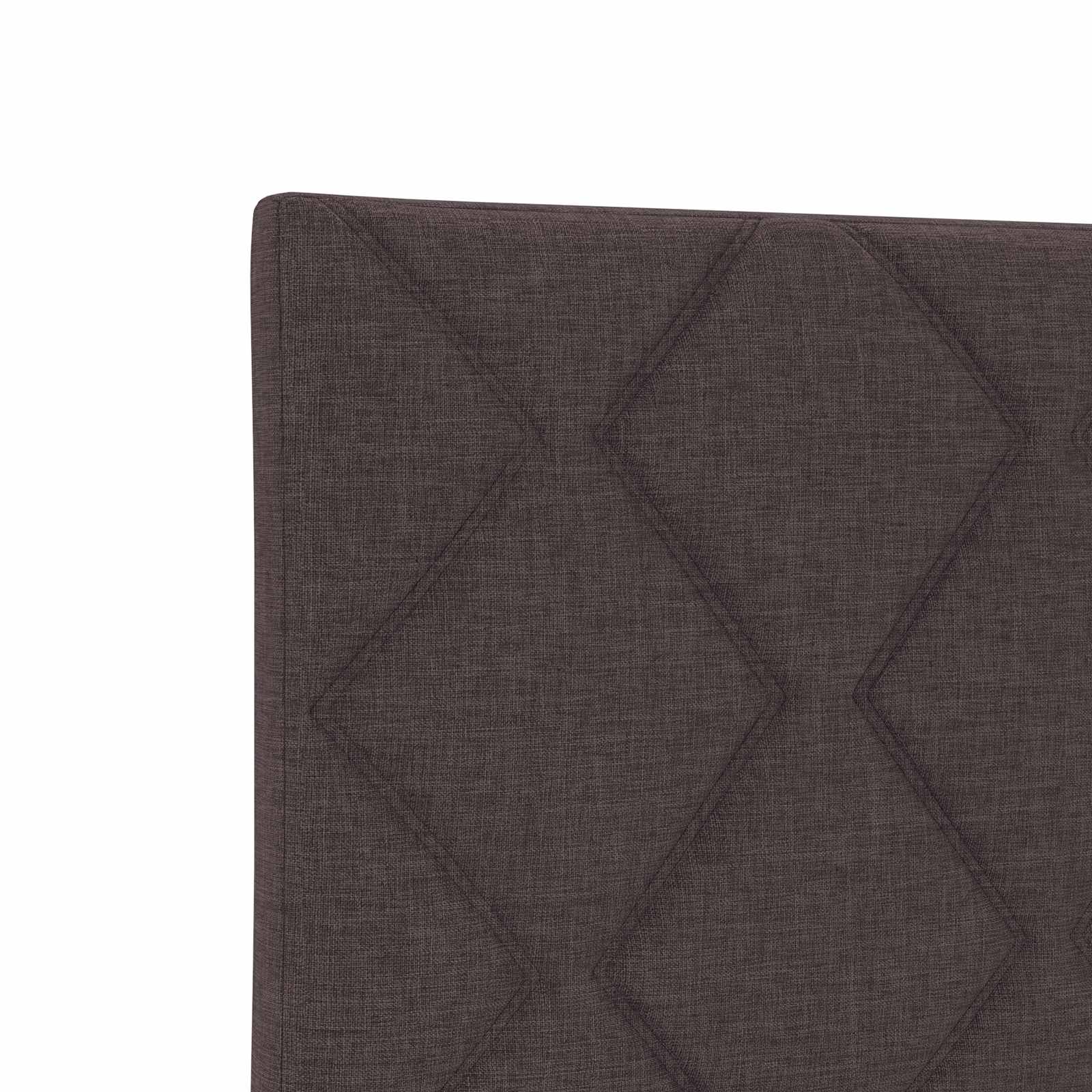 Boxspring krevet s madracem Tamno smeđa 120 x 190 cm Tkanina
