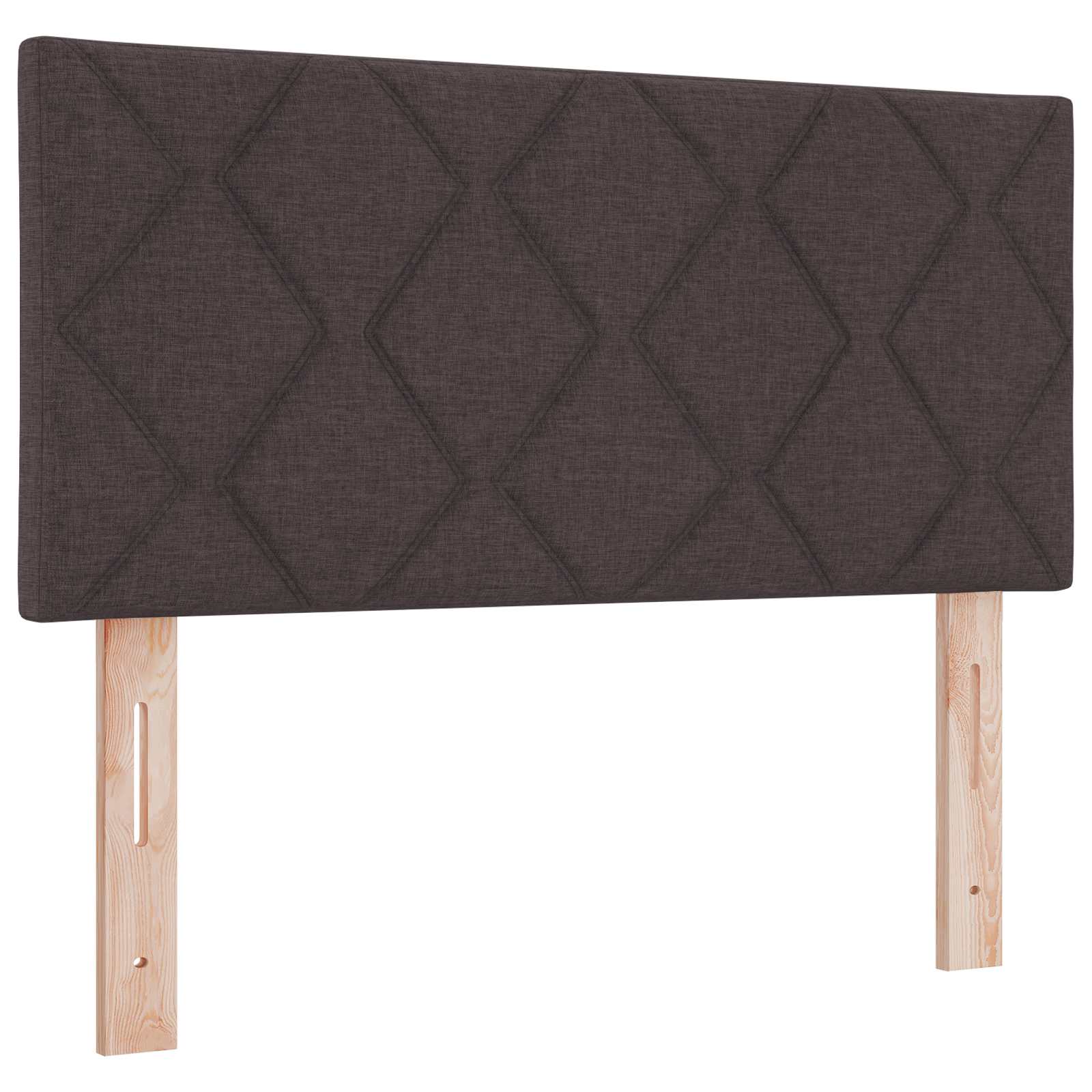 Boxspring krevet s madracem Tamno smeđa 120 x 190 cm Tkanina