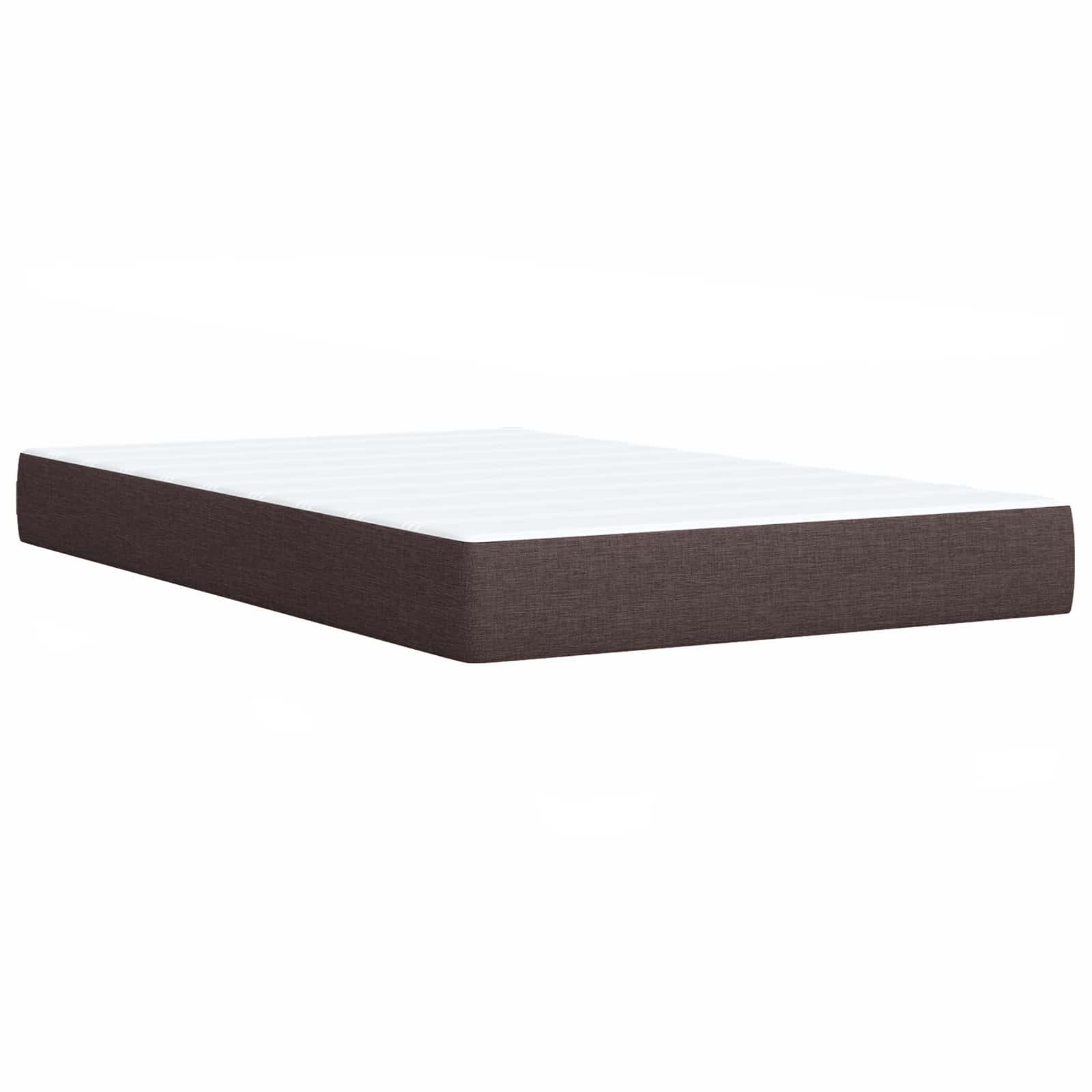 Boxspring krevet s madracem Tamno smeđa 120 x 190 cm Tkanina
