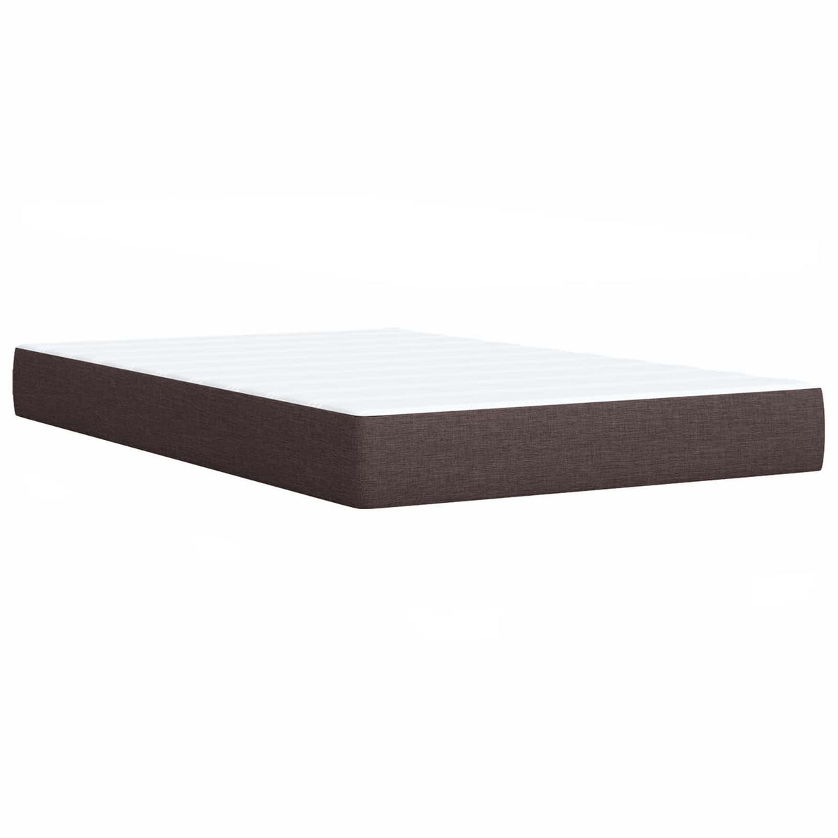 Boxspring krevet s madracem Tamno smeđa 120 x 200 cm Tkanina 200 x 120 x 100.5 cm