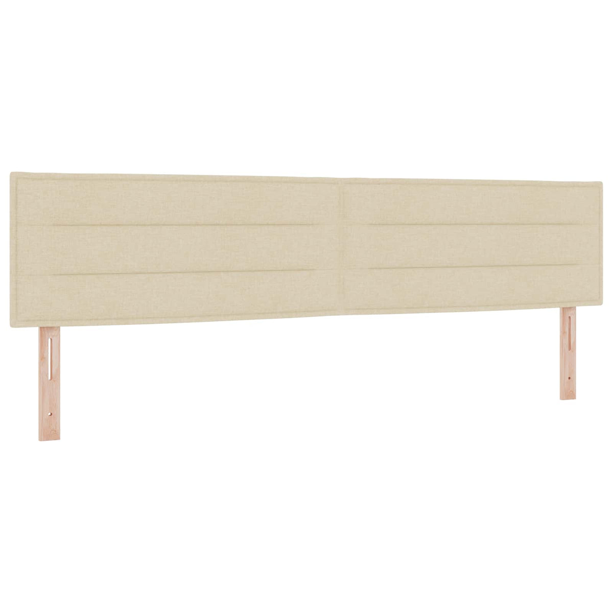 Boxspring krevet s madracem Krem 200 x 200 cm Tkanina