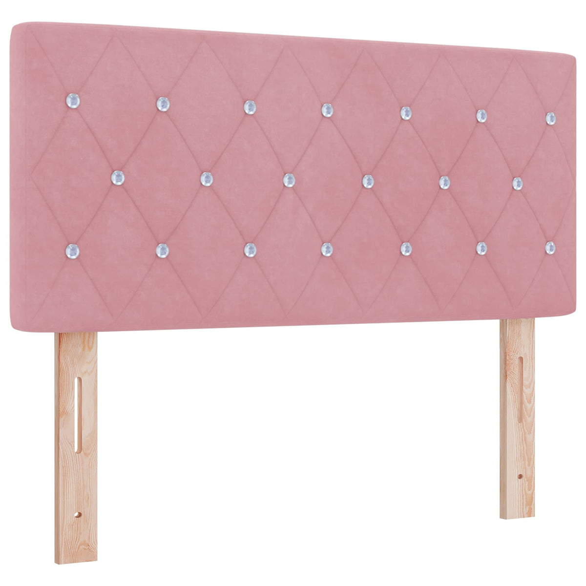 Boxspring krevet s madracem Ružičasta 90 x 190 cm Baršun
