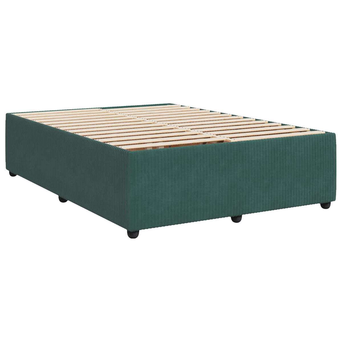 Boxspring krevet s madracem Tamnozelena 140 x 200 cm Baršun
