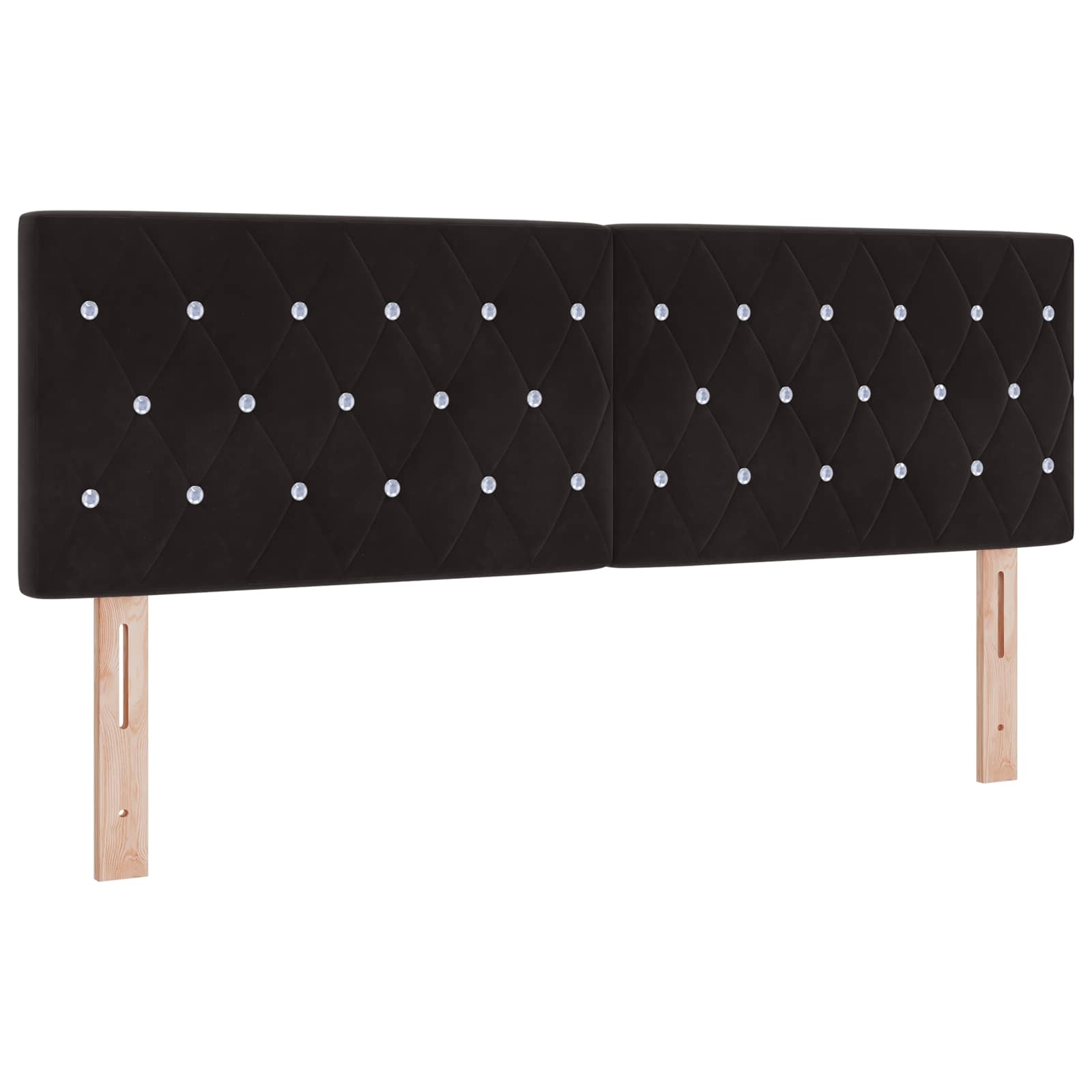 Boxspring krevet s madracem Crna 160 x 200 cm Baršun
