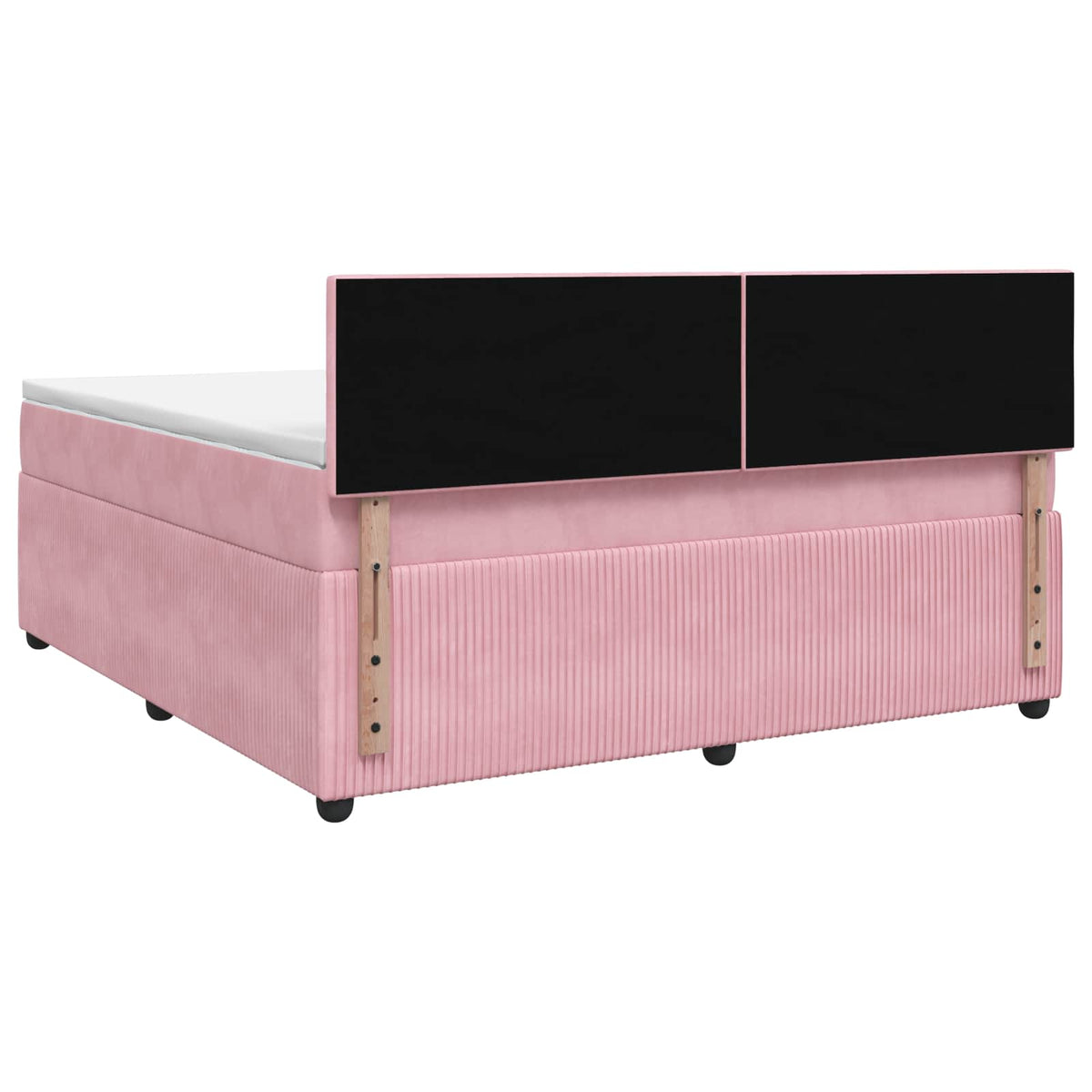 Boxspring krevet s madracem Ružičasta 160 x 200 cm Baršun