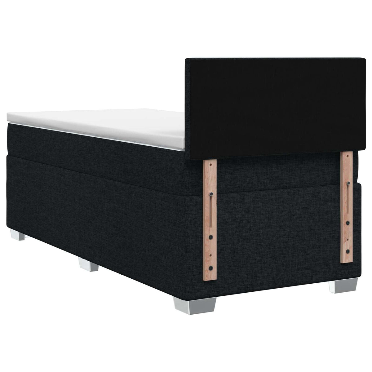 Krevet s box springom, madracem i LED-om Crna 90 x 190 cm
