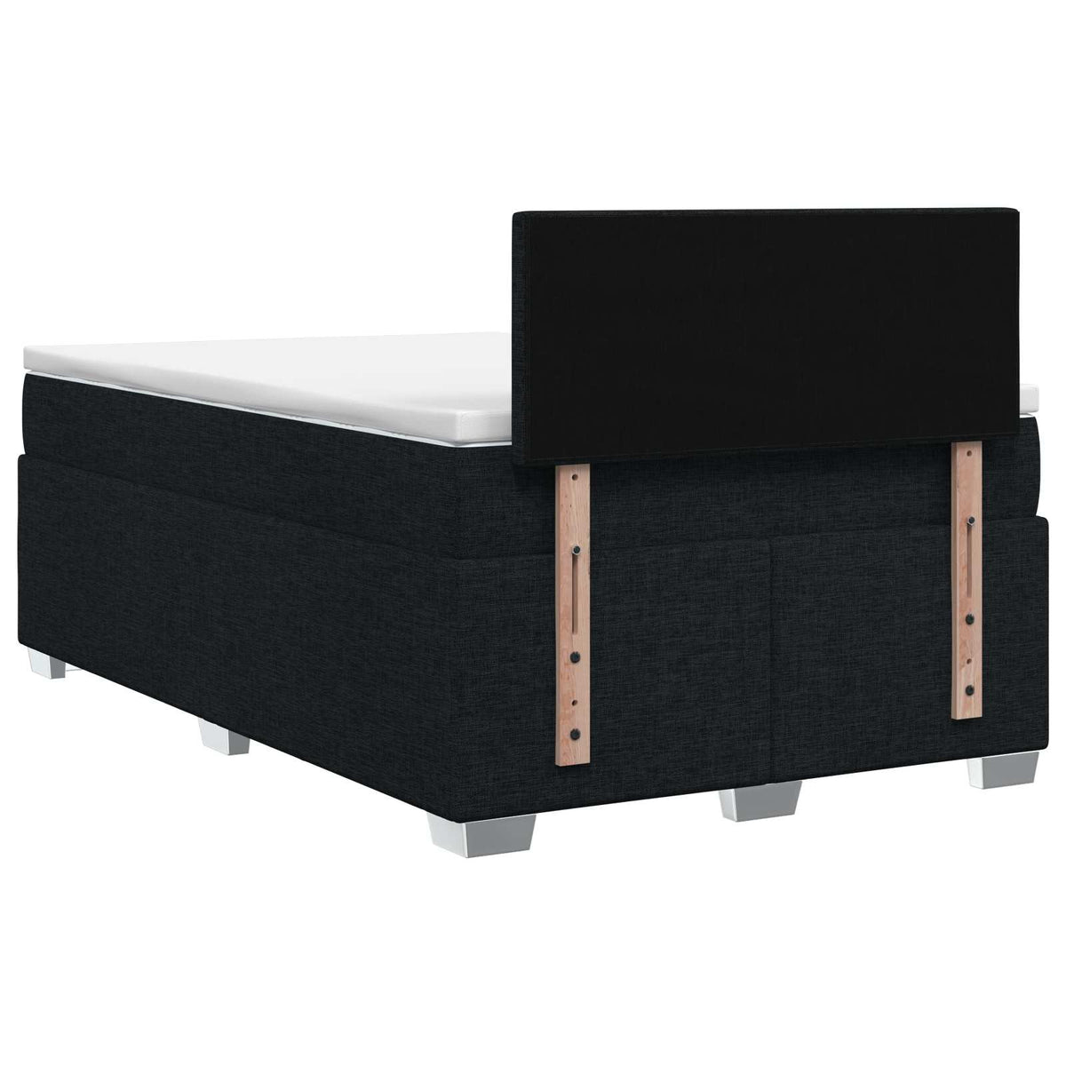 Krevet s box springom, madracem i LED-om Crna 120 x 190 cm