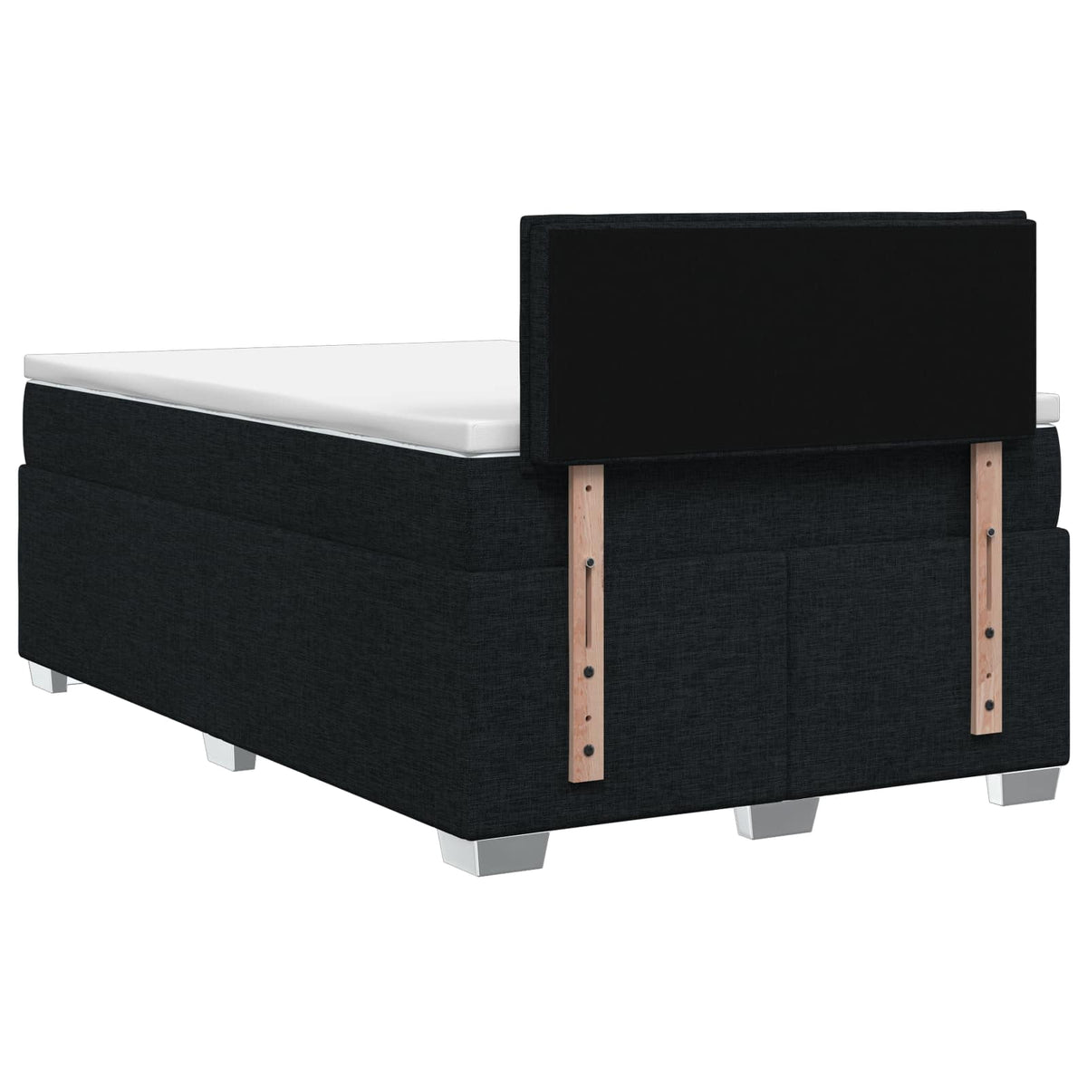 Krevet s box springom, madracem i LED-om Crna 120 x 200 cm