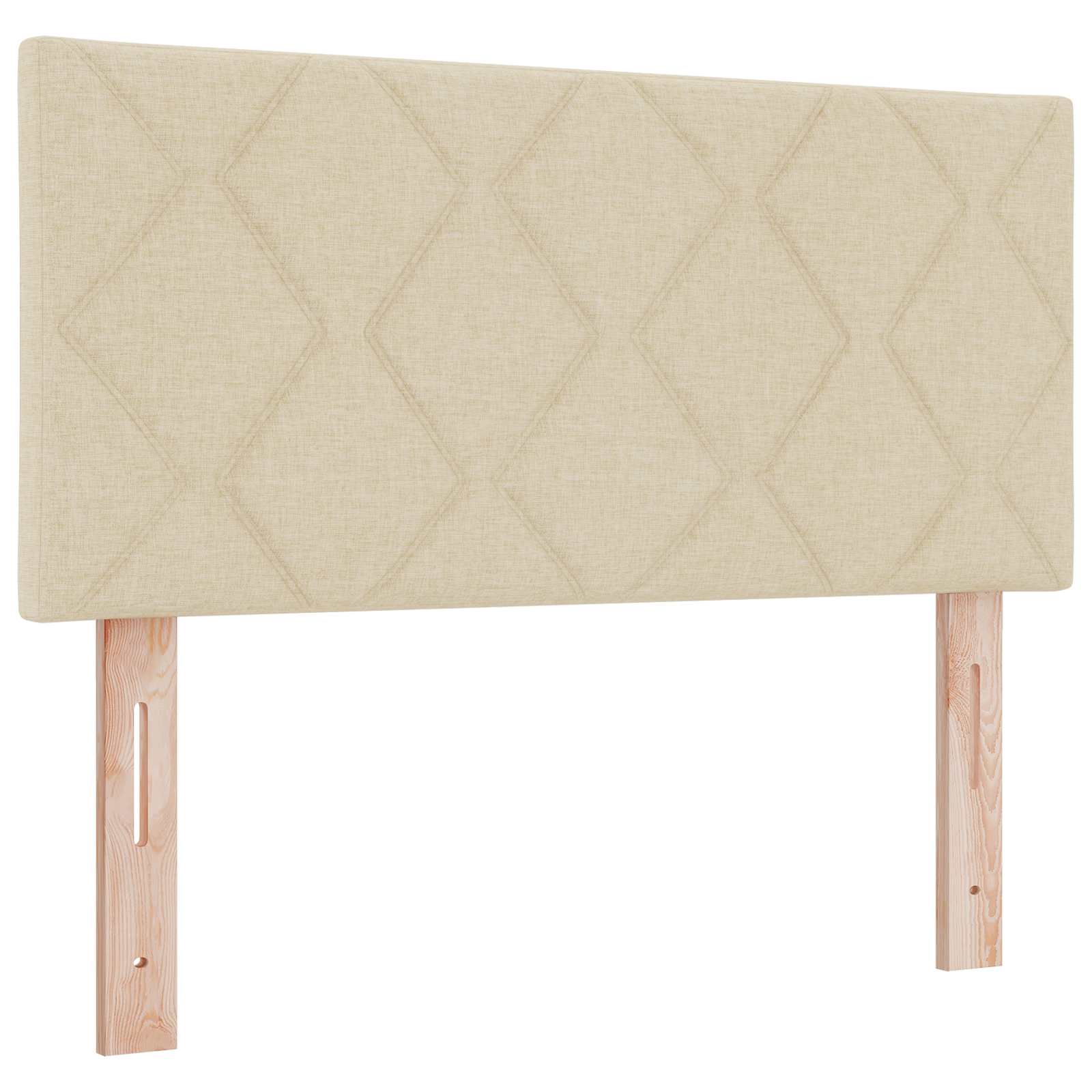 Krevet s box springom, madracem i LED-om Krem 120 x 200 cm