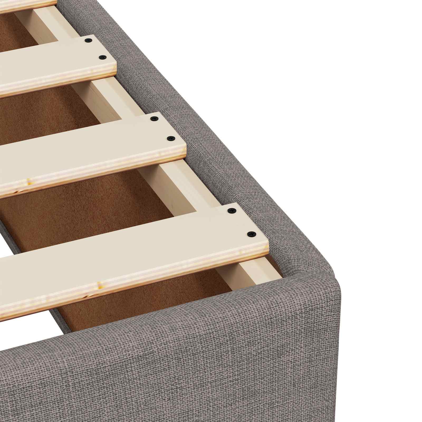 Krevet s box springom, madracem i LED-om Sivosmeđa 140 x 190 cm