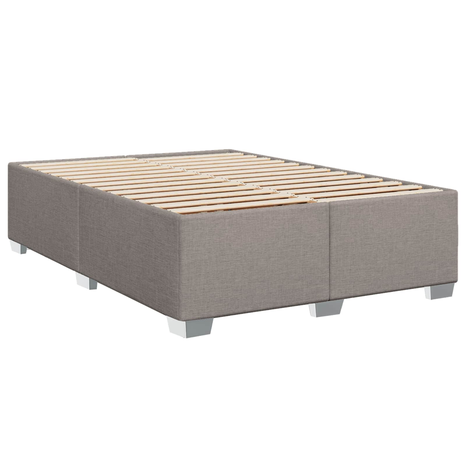 Krevet s box springom, madracem i LED-om Sivosmeđa 140 x 190 cm