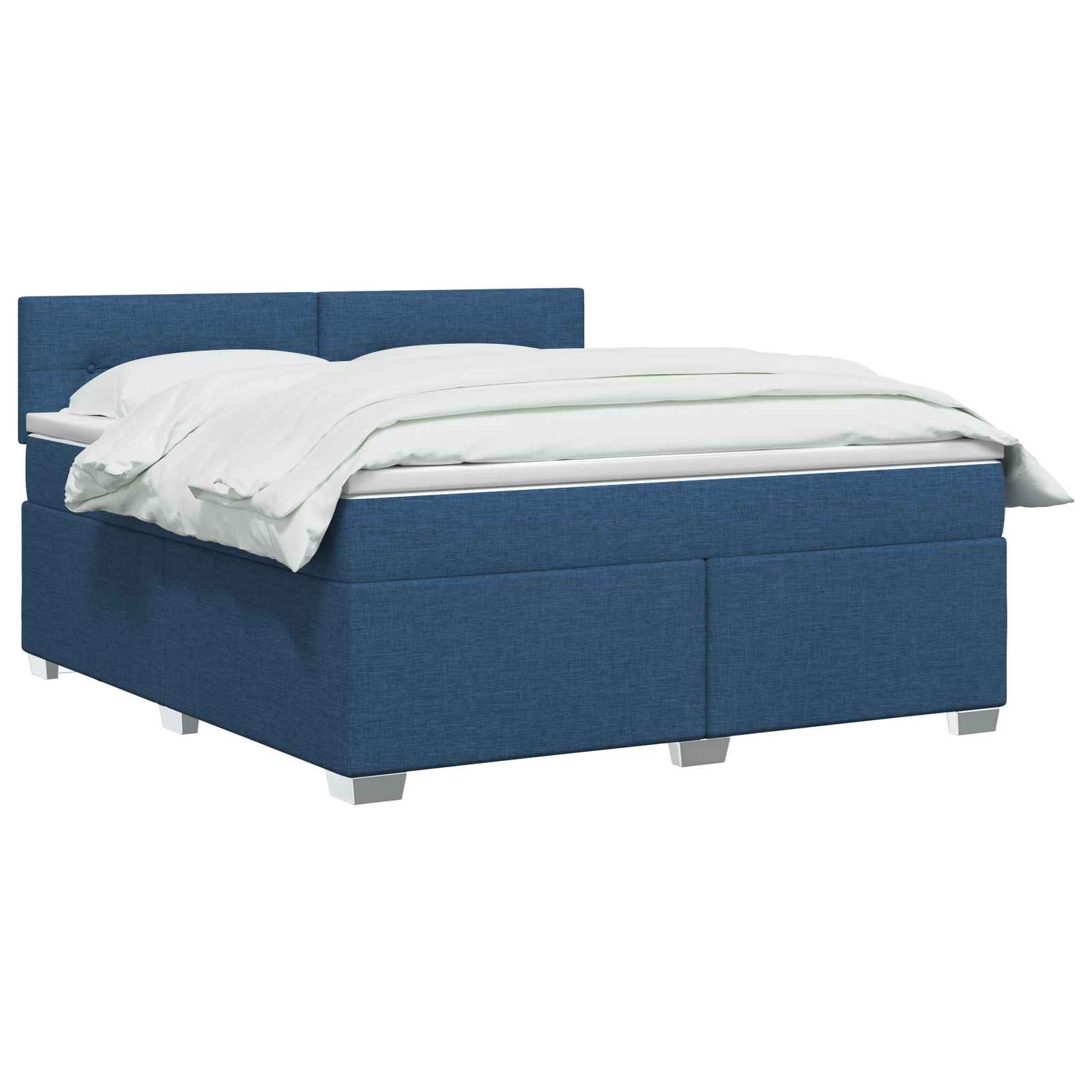 Krevet s box springom, madracem i LED-om Plava 180 x 200 cm