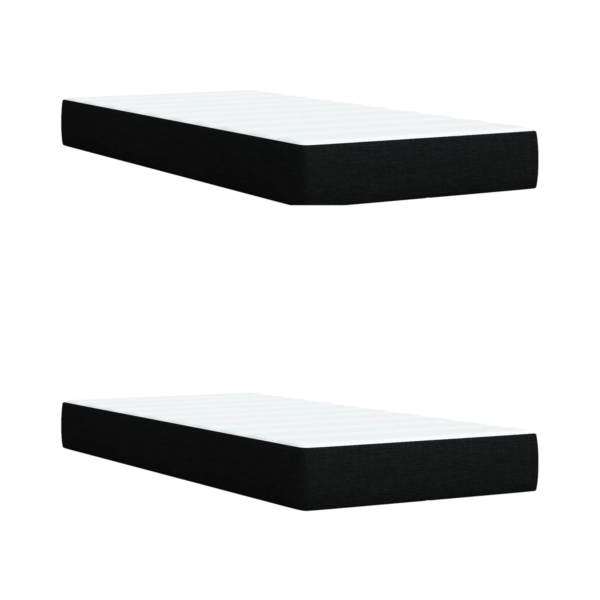 Krevet s box springom, madracem i LED-om Crna 200 x 200 cm