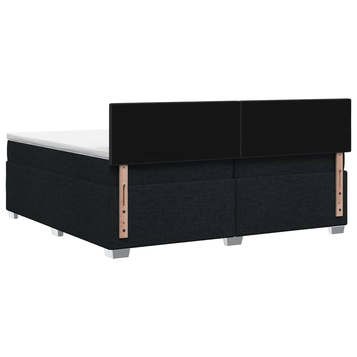 Krevet s box springom, madracem i LED-om Crna 200 x 200 cm