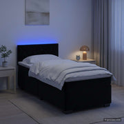 Krevet s box springom, madracem i LED-om Crna 80 x 200 cm