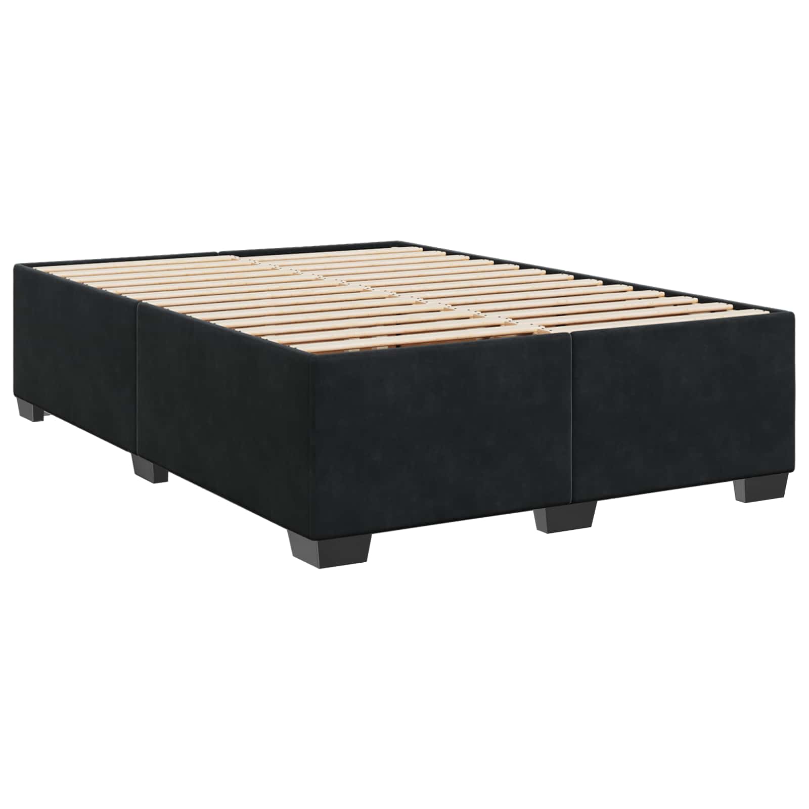 Krevet s box springom, madracem i LED-om Crna 160 x 200 cm