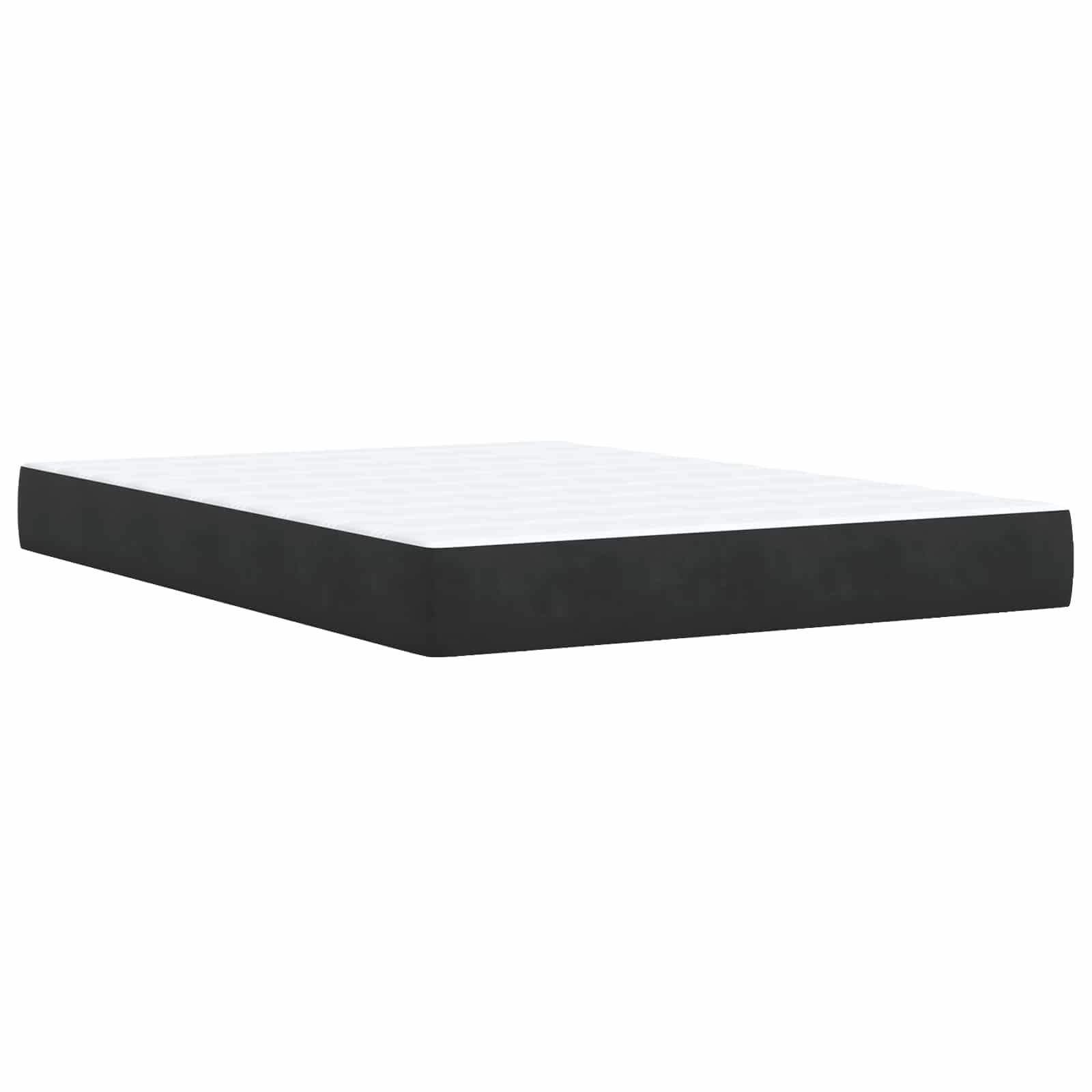 Krevet s box springom, madracem i LED-om Crna 160 x 200 cm