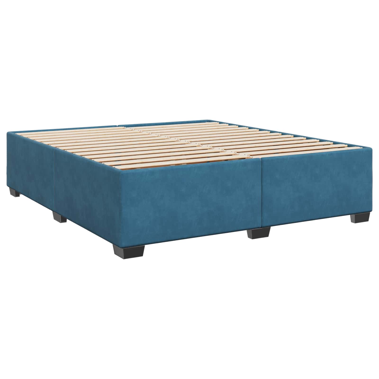 Krevet s box springom, madracem i LED-om Plava 180 x 200 cm