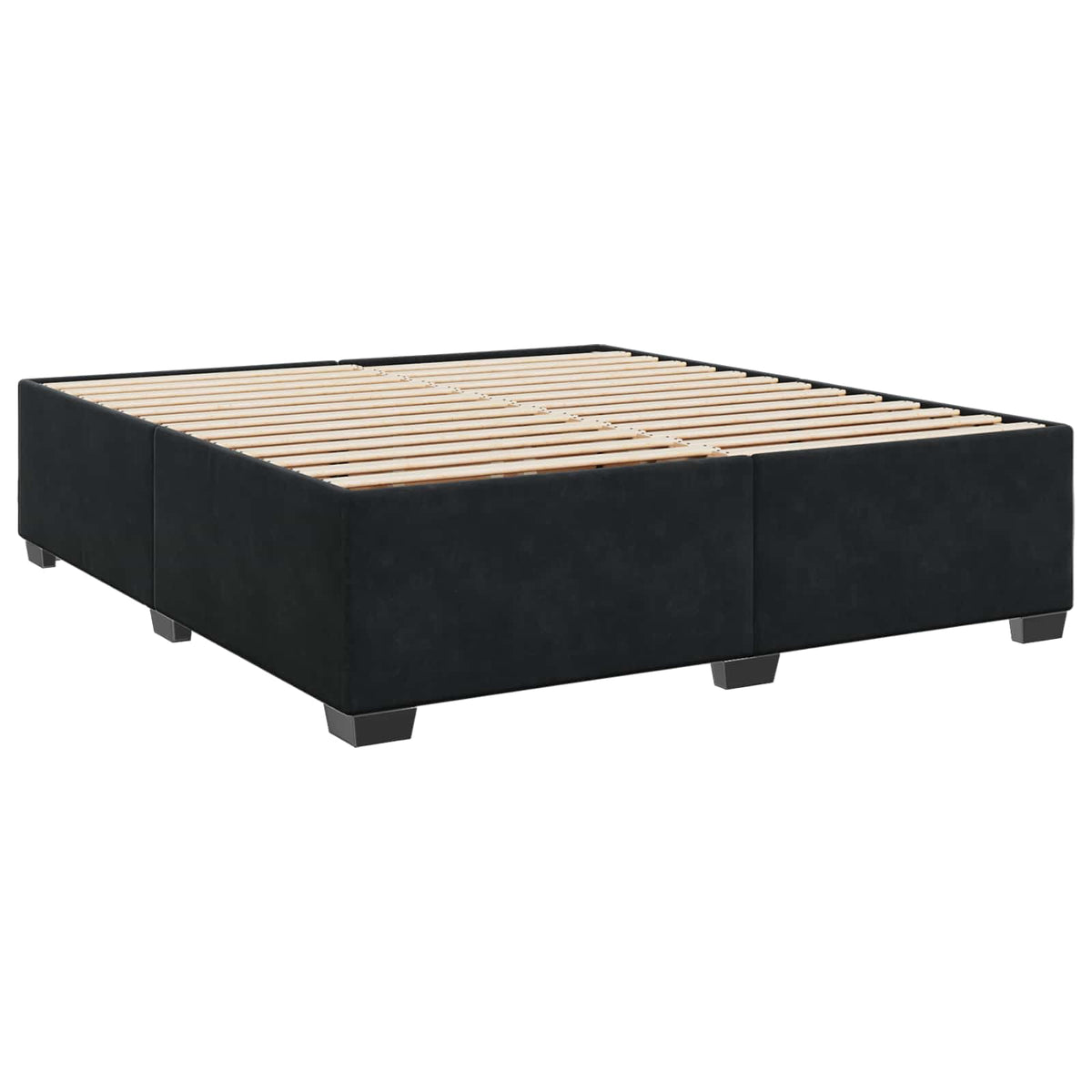 Krevet s box springom, madracem i LED-om Crna 200 x 200 cm