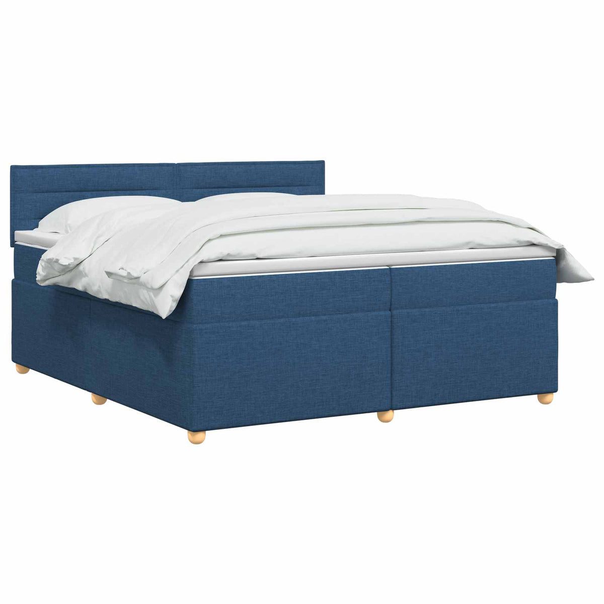 Boxspring krevet s madracem Plava 200 x 200 cm Tkanina