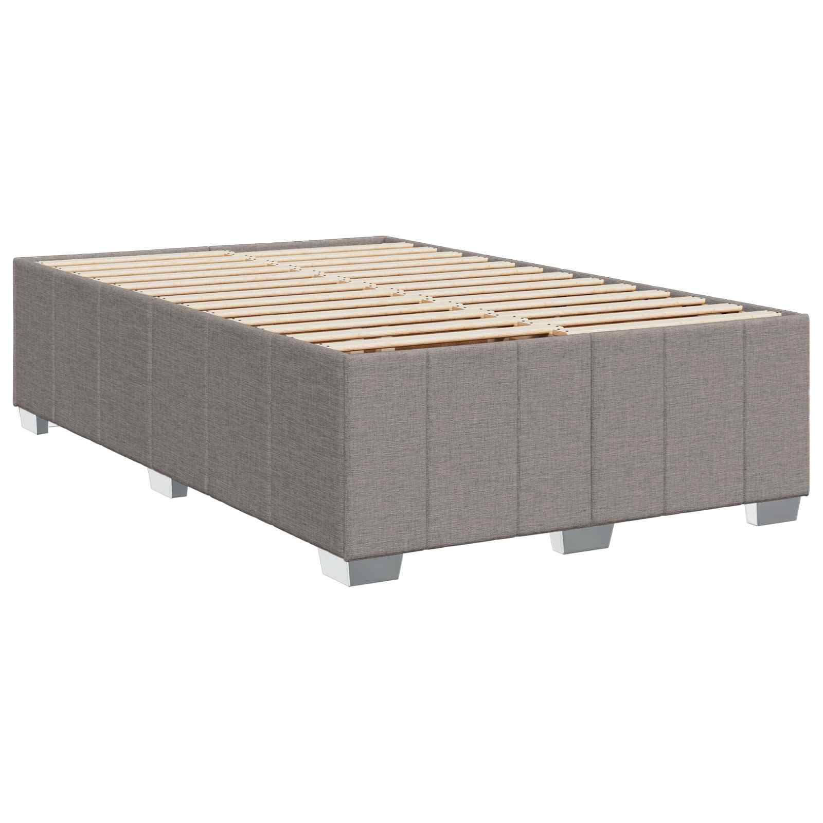 Boxspring krevet s madracem Sivosmeđa 120 x 190 cm Tkanina