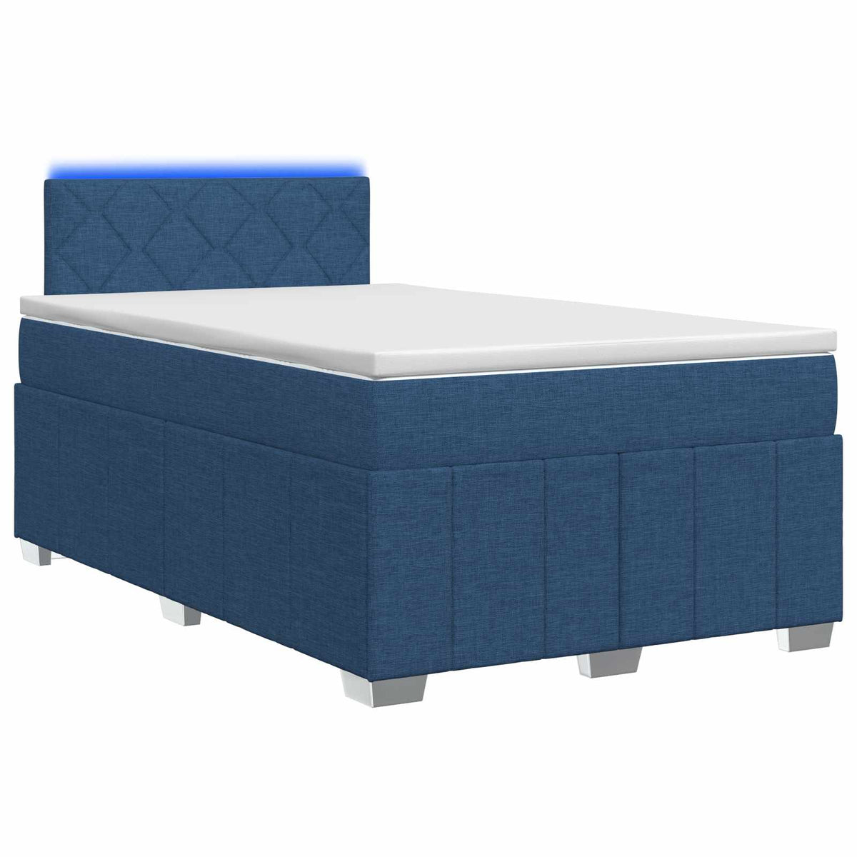 Boxspring krevet s madracem Plava 120 x 190 cm Tkanina