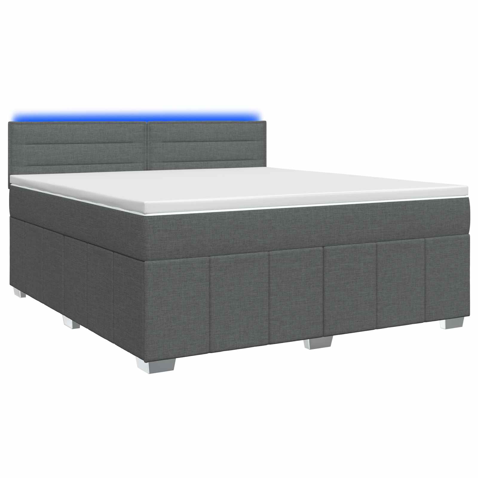 Boxspring krevet s madracem Tamno smeđa 140 x 200 cm Tkanina