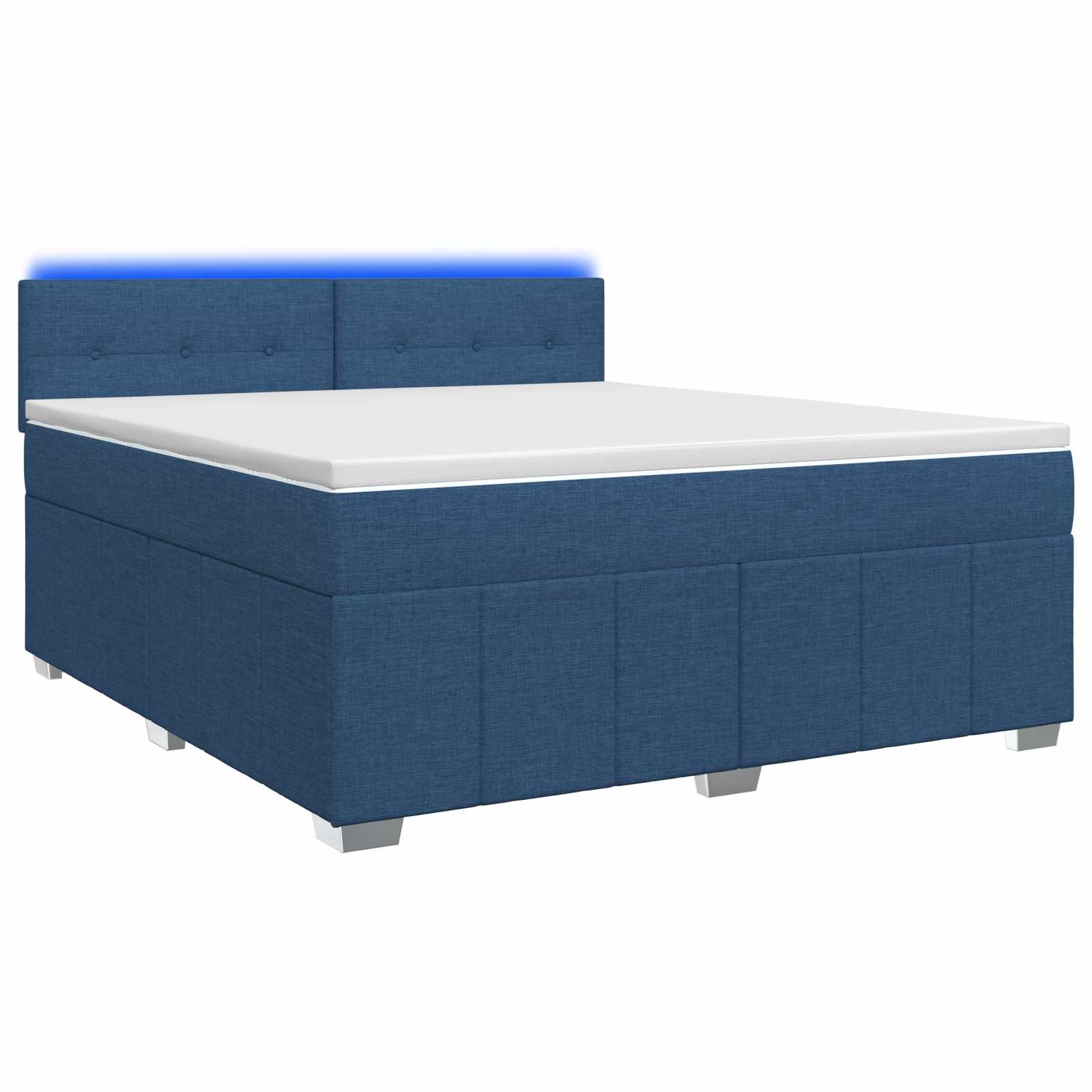 Boxspring krevet s madracem Plava 140 x 200 cm Tkanina