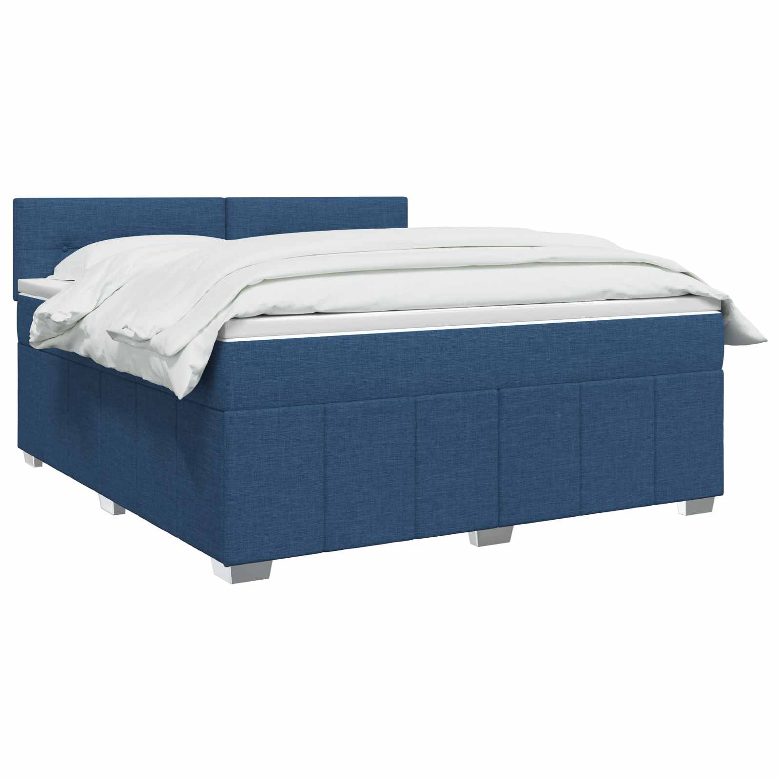 Boxspring krevet s madracem Plava 140 x 200 cm Tkanina