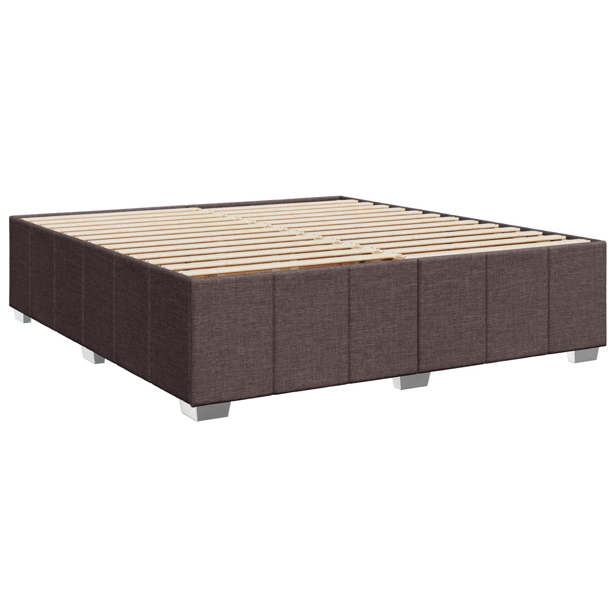 Boxspring krevet s madracem Tamno smeđa 180 x 200 cm Tkanina