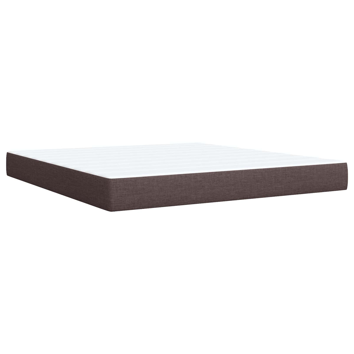 Boxspring krevet s madracem Tamno smeđa 180 x 200 cm Tkanina