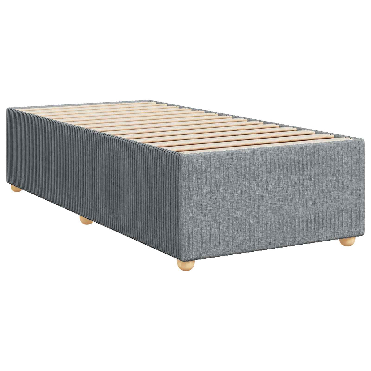 Boxspring krevet s madracem Svjetlosiva 80 x 200 cm Tkanina