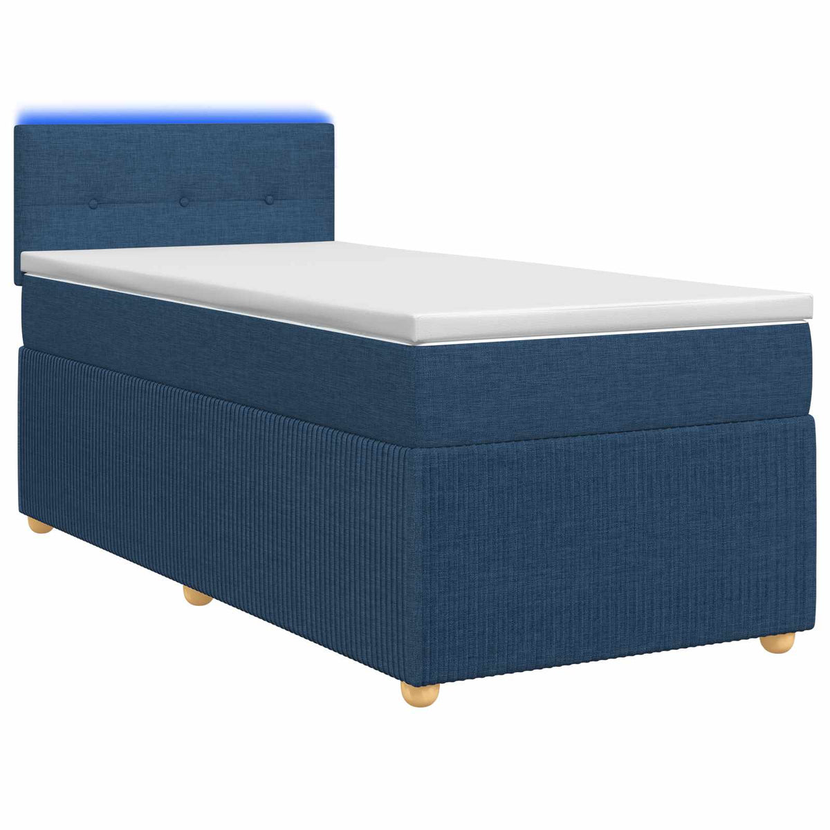 Boxspring krevet s madracem Plava 90 x 200 cm Tkanina